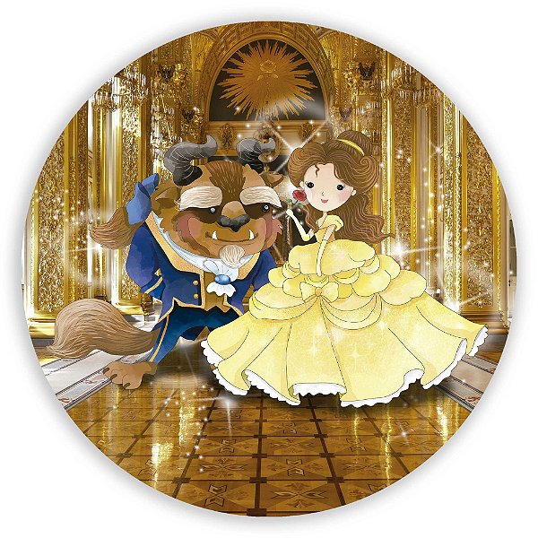 Mini Painel - Bela e a Fera - Sublimado 3D