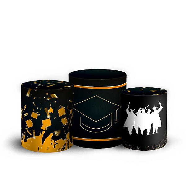 Trio Cilindro - Formatura - Sublimado 3D + Elástico