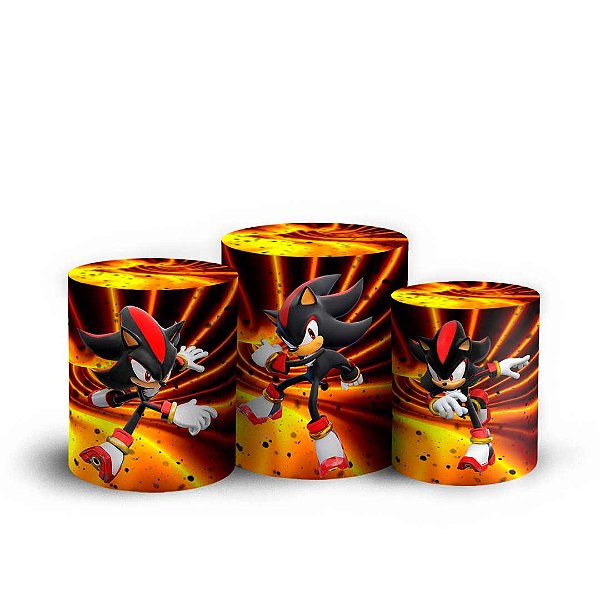 Capas Trio Cilindro Sublimado Vest Facil - Sonic