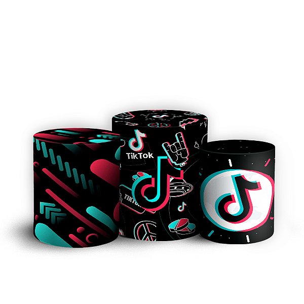 Trio Cilindro - TikTok - Sublimado 3D + Elástico