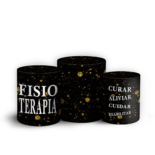 Capas Trio Cilindro Sublimado Vest Facil - Fisioterapia