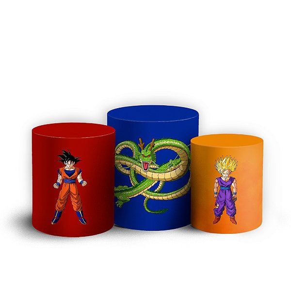 Capas Trio Cilindro Sublimado Vest Facil - Dragon Ball