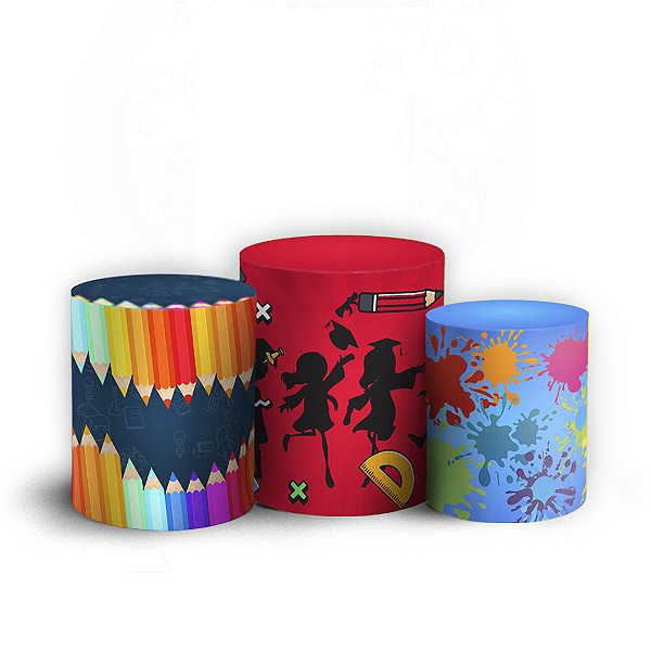 Trio Cilindro - Formatura Infantil - Sublimado 3D + Elástico