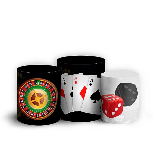 Capas Trio Cilindro Sublimado Vest Facil - Cassino