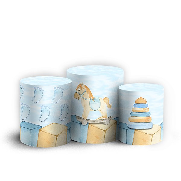 Trio Cilindro - Brinquedos - Sublimado 3D + Elástico