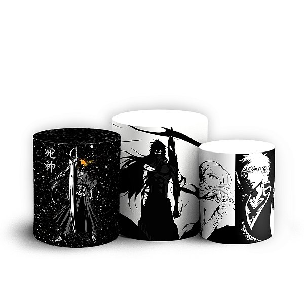 Capas Trio Cilindro Sublimado Vest Facil - Bleach