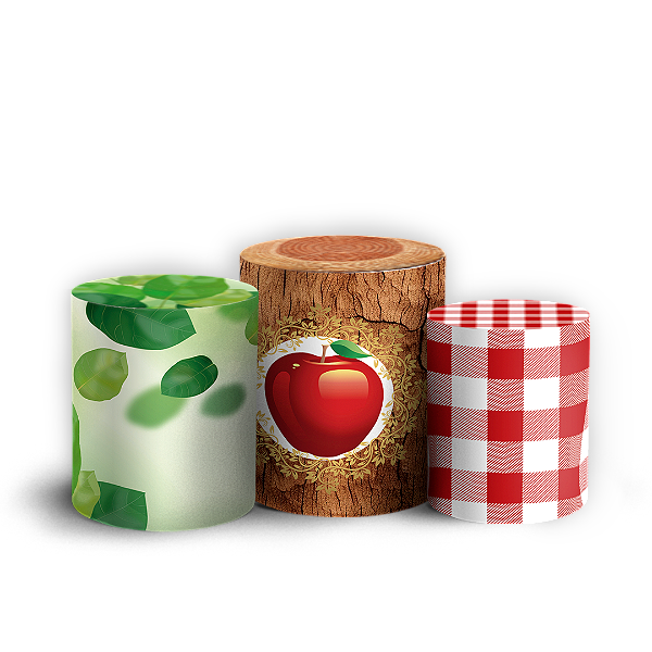 Trio Cilindro - Branca de Neve - Sublimado 3D + Elástico