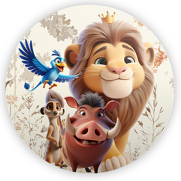 Mini Painel - Rei Leao - Sublimado 3D