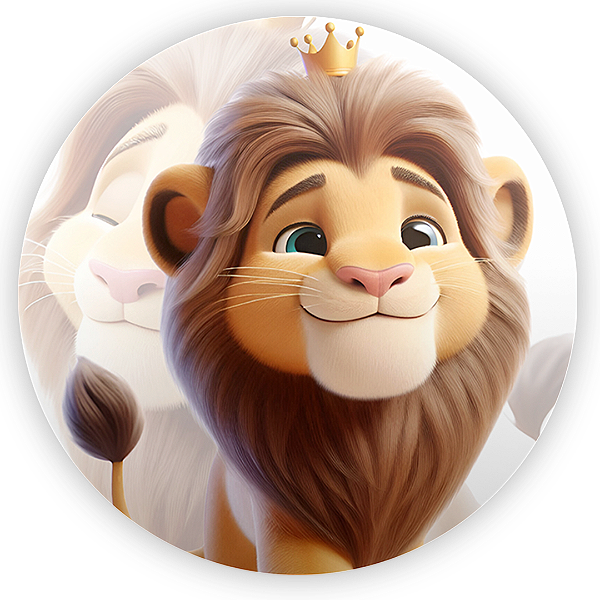 Mini Painel - Rei Leao - Sublimado 3D