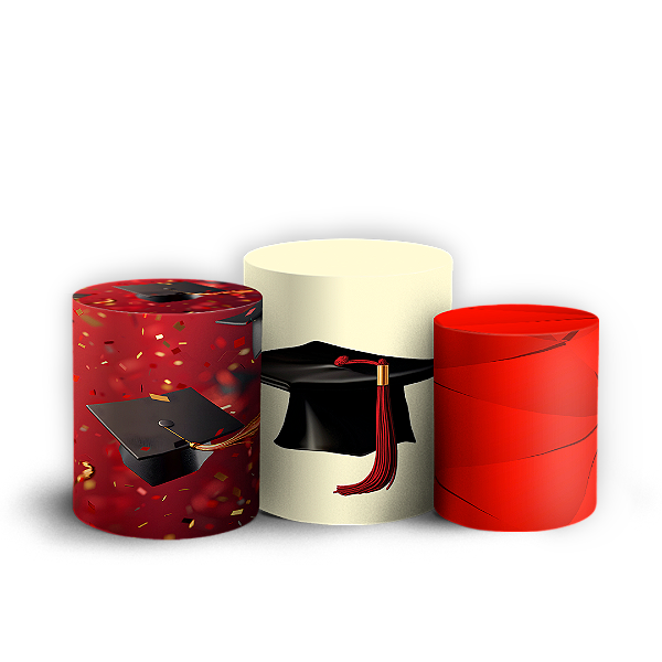 Trio Cilindro - Formatura - Sublimado 3D + Elástico