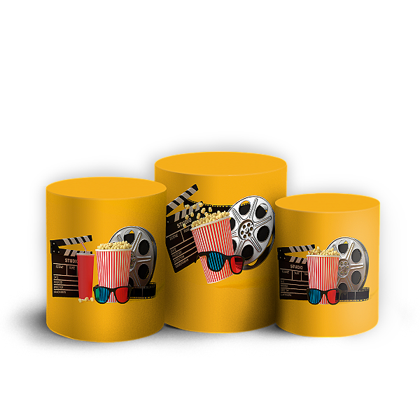 Capas Trio Cilindro Sublimado Vest Facil - Cinema