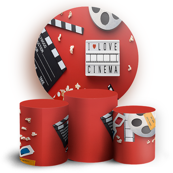 KIT Redondo e Trio - Cinema - Sublimado 3D