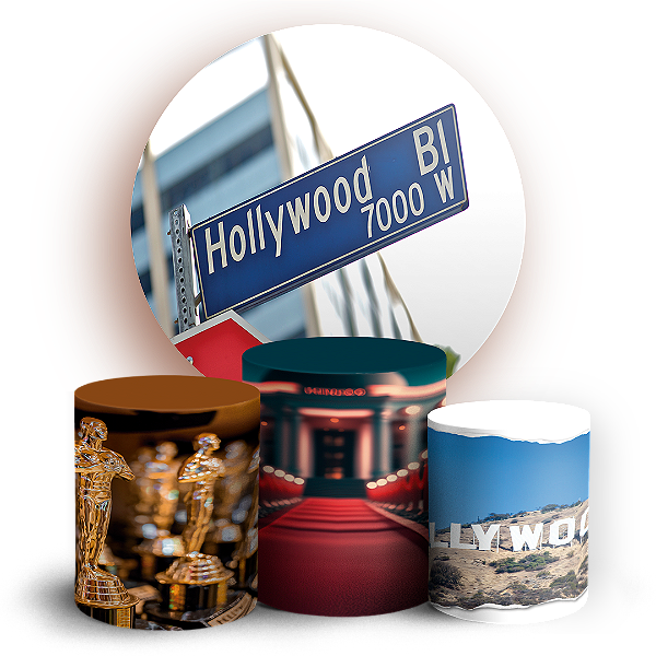 KIT Redondo e Trio - Hollywood - Sublimado 3D