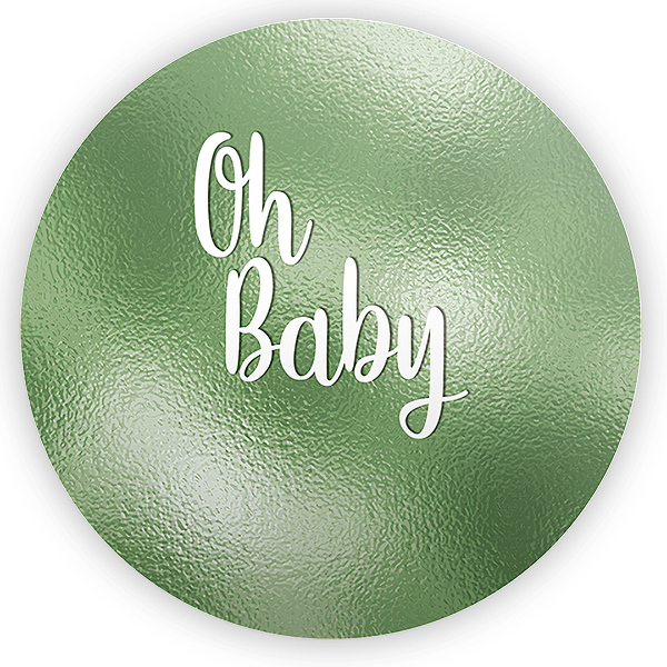 Painel Redondo - Oh Baby - Sublimado 3D