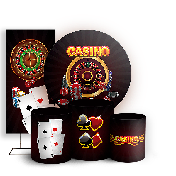 KIT Redondo Trio e Faixa - Cassino - Sublimado 3D