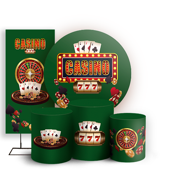 KIT Redondo Trio e Faixa - Cassino - Sublimado 3D
