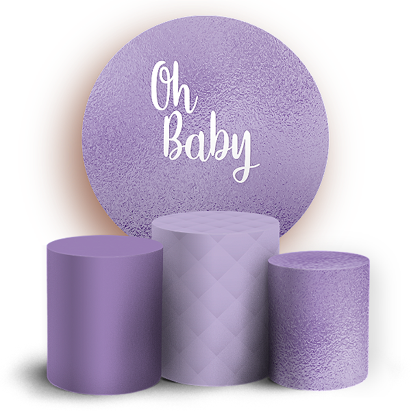 KIT Redondo e Trio - Oh Baby - Sublimado 3D