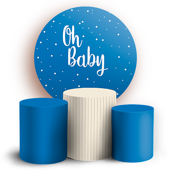 KIT Redondo e Trio - Oh Baby - Sublimado 3D