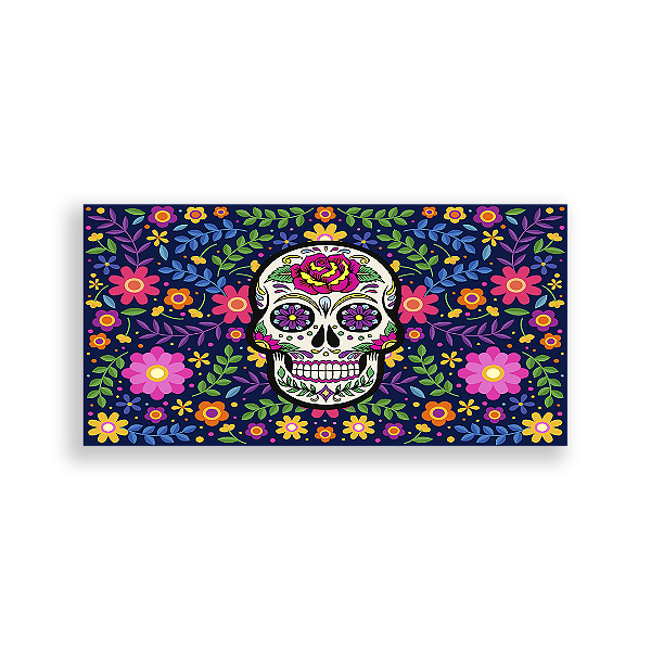 Capa Painel Retangular Sublimado - Caveira