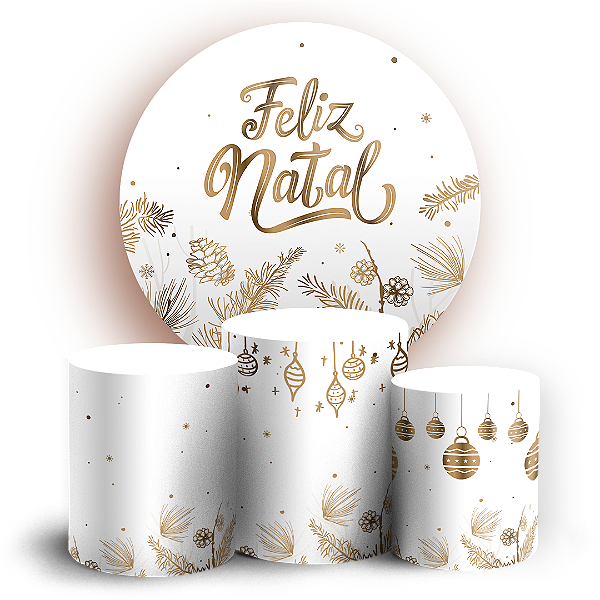 KIT Redondo e Trio - Natal - Sublimado 3D