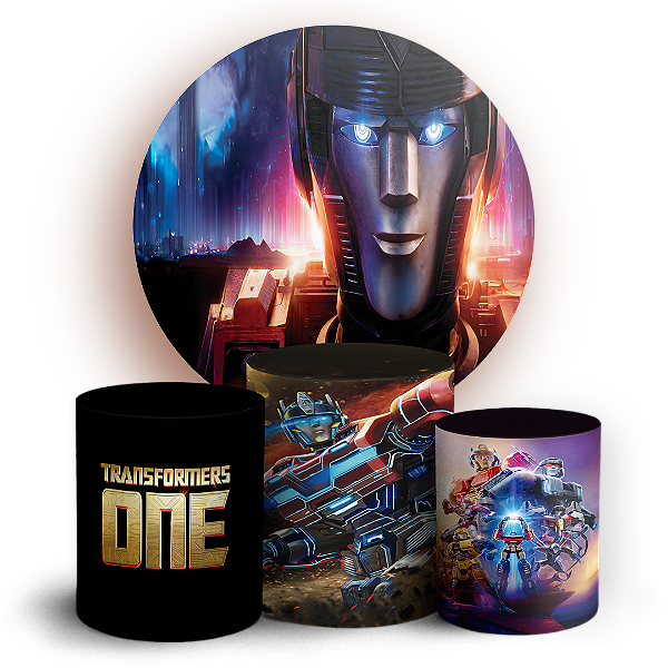 KIT Redondo e Trio - Transformers - Sublimado 3D