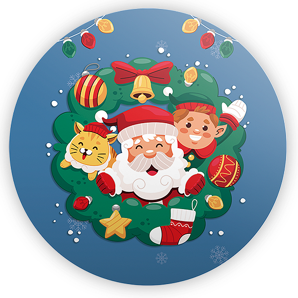 Painel Redondo - Natal - Sublimado 3D