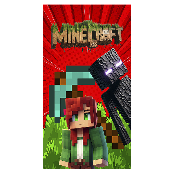 Faixa Lateral - Minecraft - Sublimado 3D