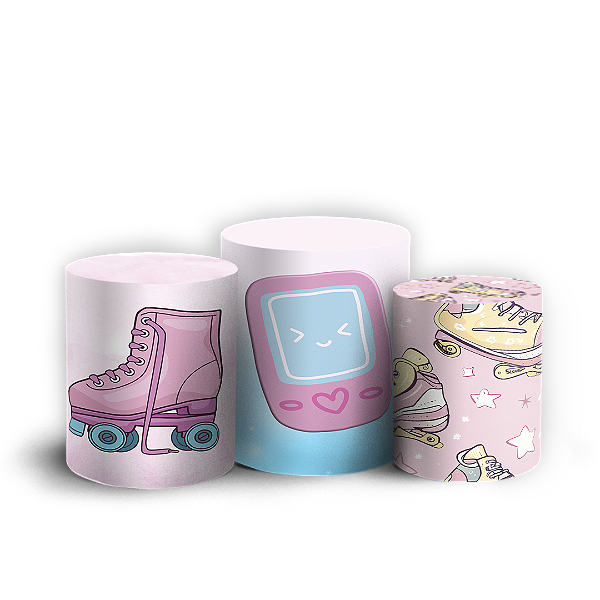 Capas Trio Cilindro Sublimado Vest Facil - Patins