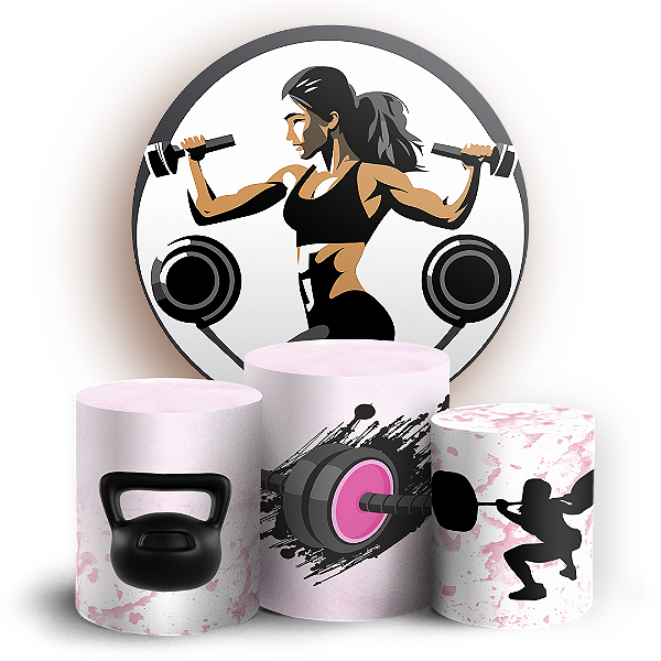 KIT Redondo e Trio - Academia - Sublimado 3D