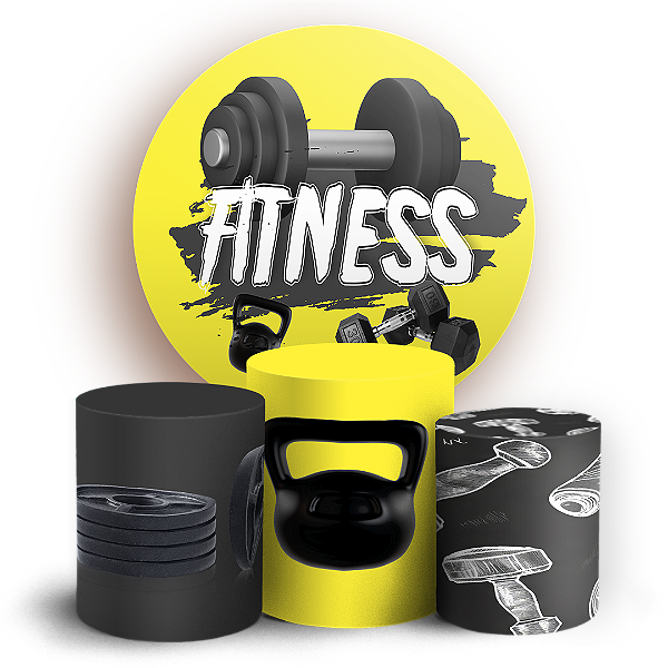 KIT Redondo e Trio - Academia - Sublimado 3D