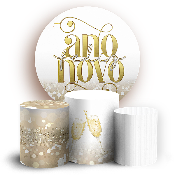 KIT Redondo e Trio - Ano Novo - Sublimado 3D