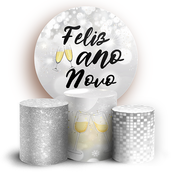KIT Redondo e Trio - Ano Novo - Sublimado 3D