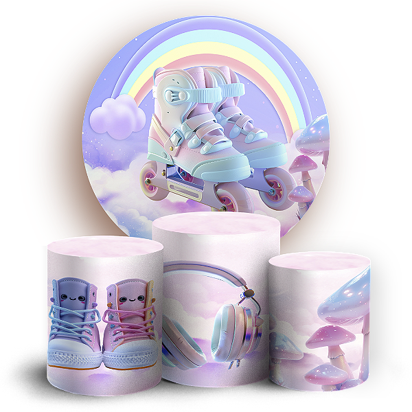 KIT Redondo e Trio - Patins - Sublimado 3D