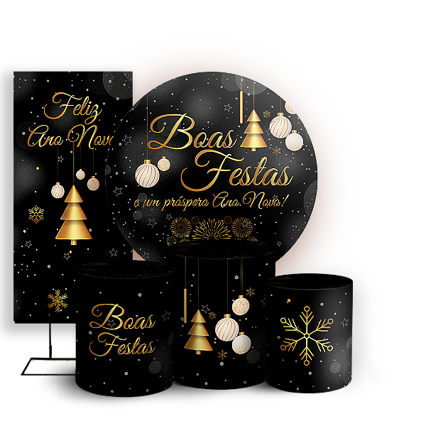 KIT Redondo Trio e Faixa - Ano Novo - Sublimado 3D