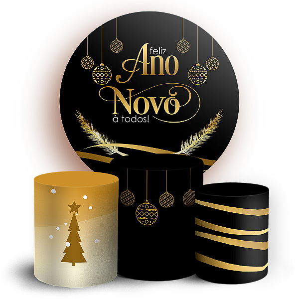 KIT Redondo e Trio - Ano Novo - Sublimado 3D