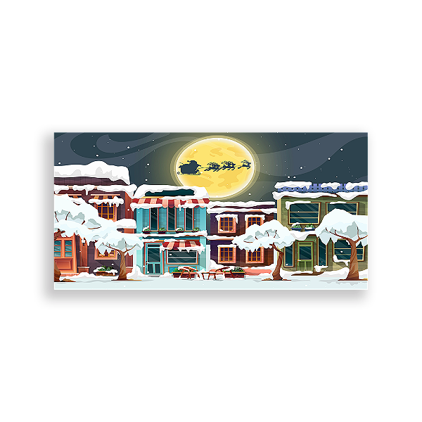 Capa Painel Retangular Sublimado - Natal