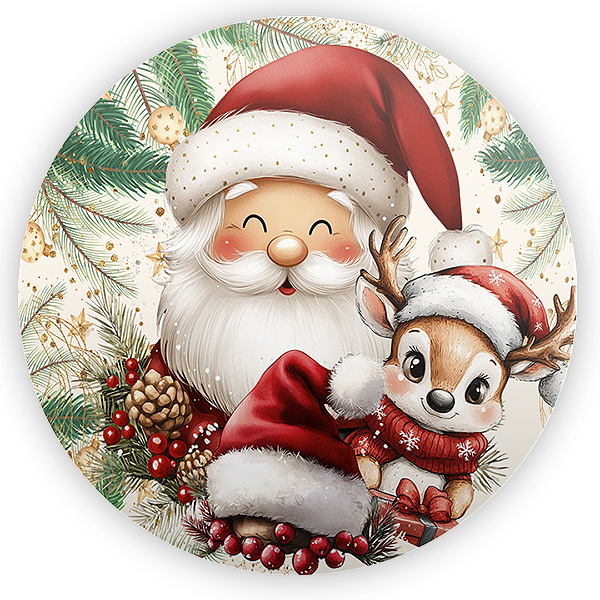 Painel Redondo - Natal - Sublimado 3D
