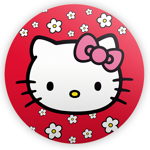 Painel Redondo - Hello Kitty - Sublimado 3D