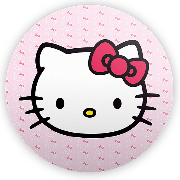 Painel Redondo - Hello Kitty - Sublimado 3D