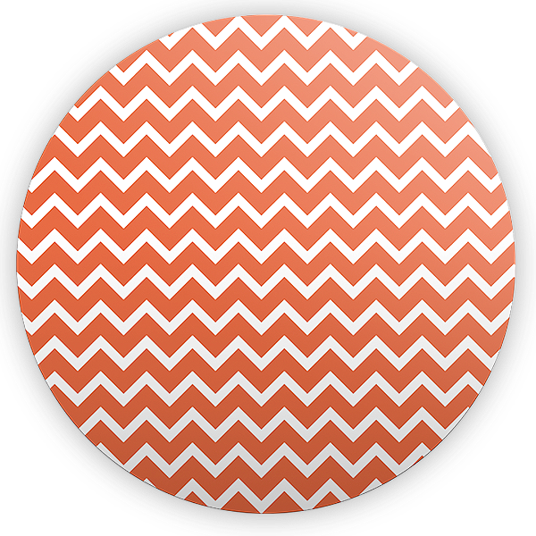 Painel Redondo - Fundo Chevron Zig Zag - Sublimado 3D