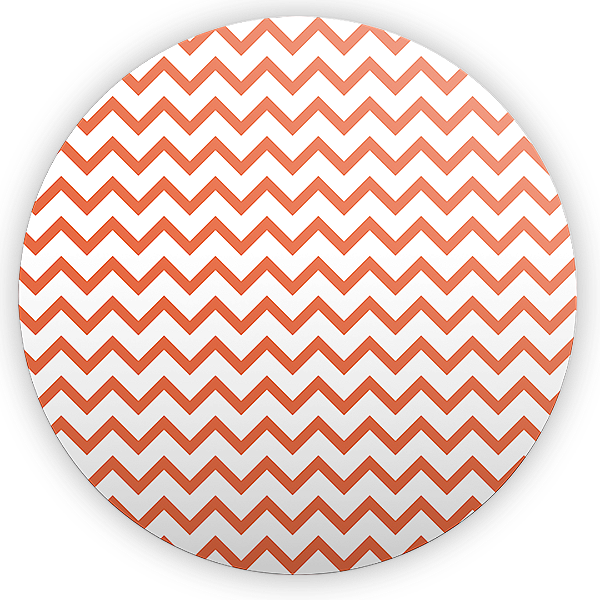 Painel Redondo - Fundo Chevron Zig Zag - Sublimado 3D