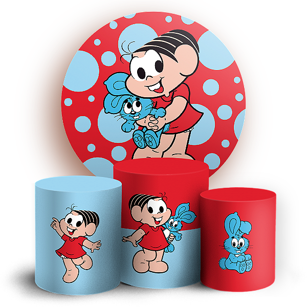 KIT Redondo e Trio - Monica Turma da Monica - Sublimado 3D