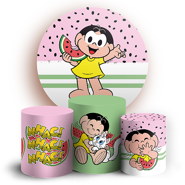 KIT Redondo e Trio - Magali Turma da Monica - Sublimado 3D