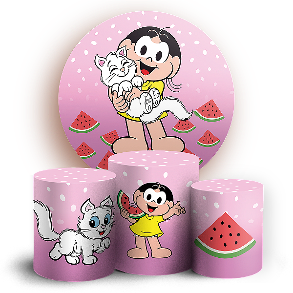 KIT Redondo e Trio - Magali Turma da Monica - Sublimado 3D