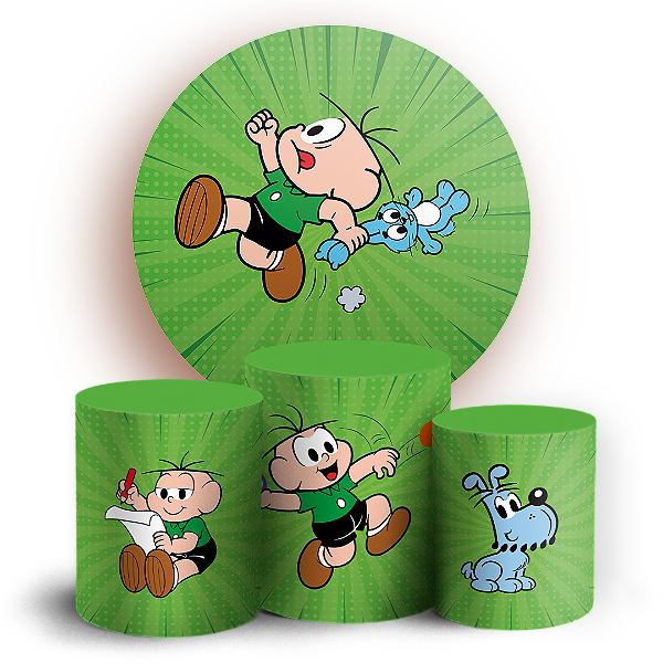 KIT Redondo e Trio - Cebolinha Turma da Monica - Sublimado 3D