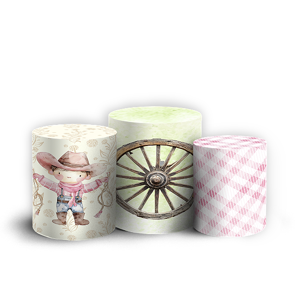 Trio Cilindro - Fazendinha - Sublimado 3D