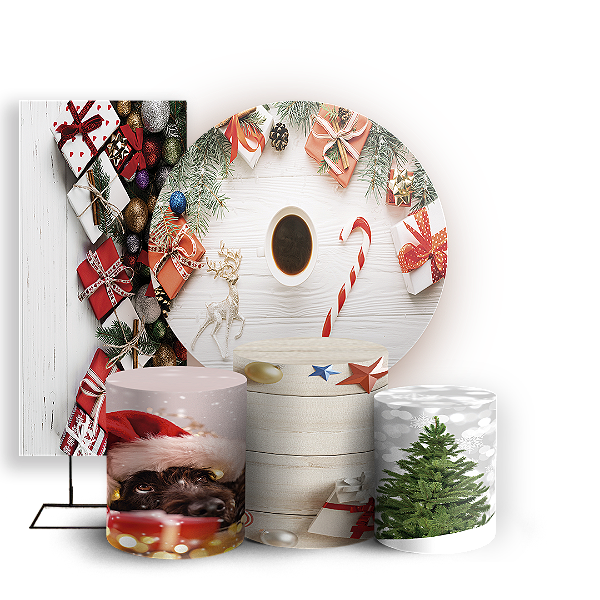 KIT Redondo Trio e Faixa - Natal