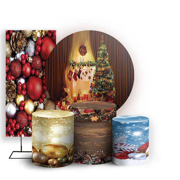 KIT Redondo Trio e Faixa - Natal