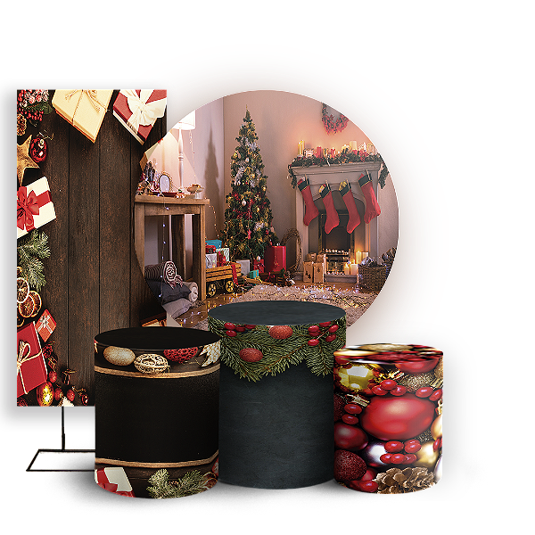 KIT Redondo Trio e Faixa - Natal