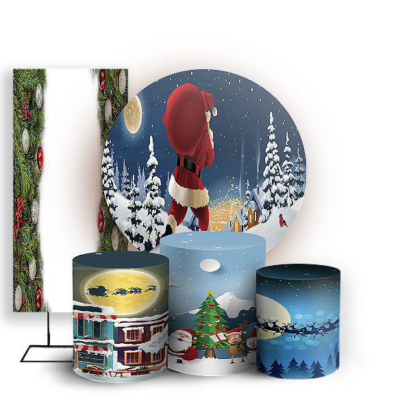 KIT Redondo Trio e Faixa - Natal